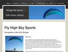 Tablet Screenshot of flyhighskysports.com